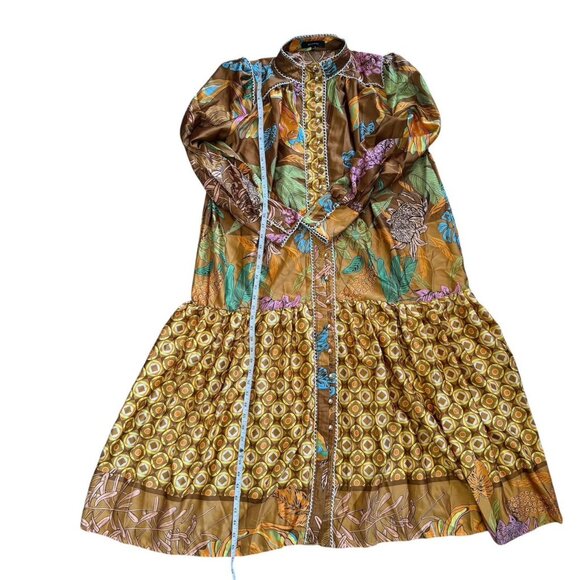 Oversized Tiered Midi Dress - Picture 1 of 11